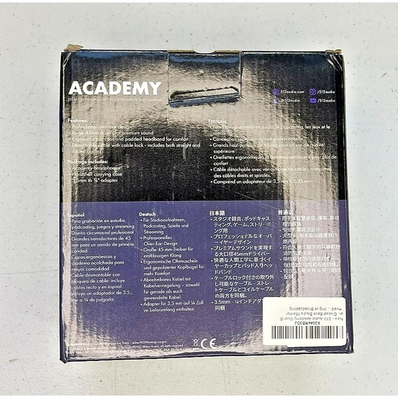 Academy Premium Headphones for Streaming and Gaming 512 Audio - Picture 2 of 3